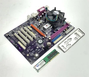 ECS ELITEGROUP PT890T-A Motherboard LGA 775 ATX Pentium 4 3.00GHz 512MB DDR2 I/O - Picture 1 of 8