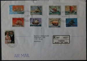 Penrhyn Cook Islands: R-Brief 1987 / Registered Cover - Picture 1 of 1
