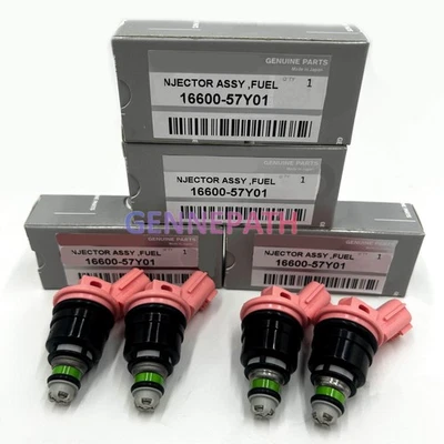 For 1991-1998 Nissan 200SX 93-94 Maxima Engine 4x fuel injector 16600-57Y01 Foto 1 de 4