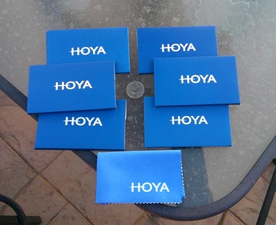LOTE DE GAFAS DE TELA DE LIMPIEZA DE LENTES DE MICROFIBRA PREMIUM HOYA Vision Lab - CANTIDAD 6 Foto 1 de 4