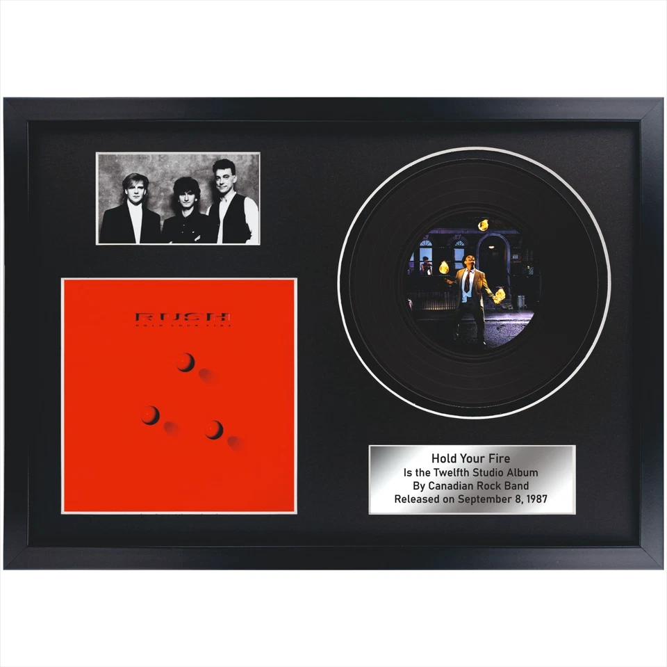 Rush – Hold Your Fire /Memorabilia / Collection / Souvenir in black frame / Rock - Image 1 of 4
