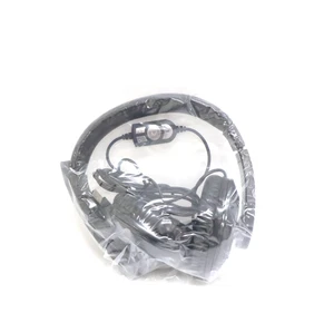 Binaural USB Black Headset with Microphone & In-Line Controls Black HUBK001-OEM - Picture 1 of 8