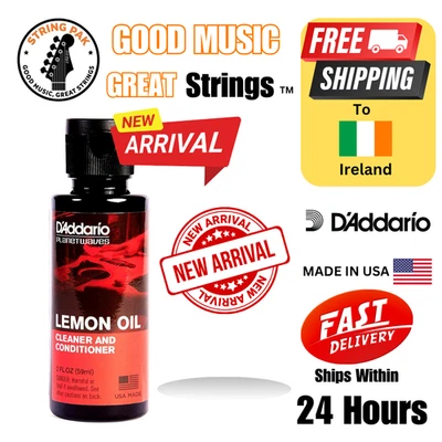 D'Addario Authentic PW-LMN Lemon Oil Fretboard Cleaner and Conditioner, 2 oz - Image 1 of 4