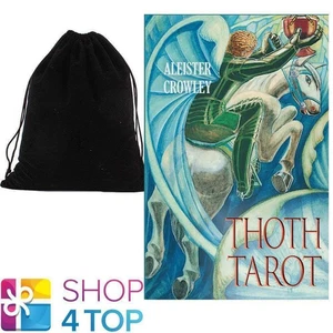 Aleister Crowley Thoth Tarot - Pocket Deck Cards Esoteric Agm With Velvet Bag - Picture 1 of 4