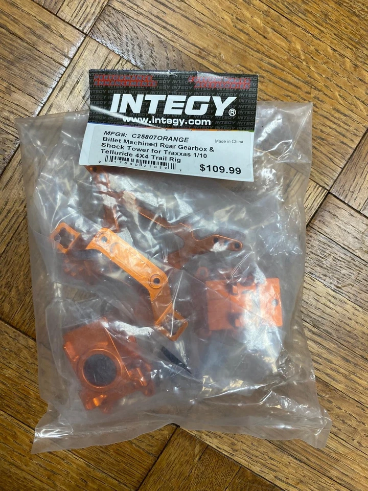 Integy C25807ORANGE Rear Gearbox & Shock Tower: Traxxas 1/10 Telluride 4x4 Trail - Image 1 of 1