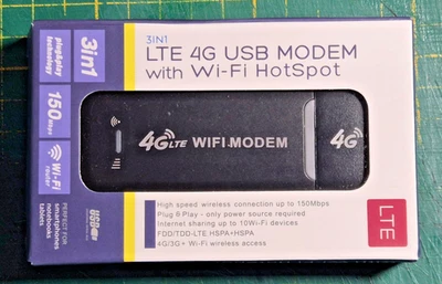 ➿ 3 in 1 - WiFi-LTE Router-4G SIM Karte - USB Modem Dongle - WiFi Hotspot [R 1] - Bild 1 von 4