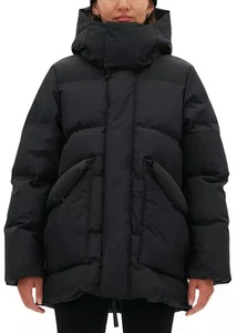 Halfdays Women's Wheeler Parka Black NWT Medium $395 MSRP - Picture 1 of 5