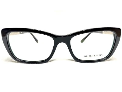 NEW Burberry B2236 3001 Womens Black Cats Eye Designer Eyeglasses Frames 52/16 - Image 1 of 4
