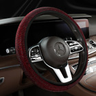 Car Steering Wheel Cover Crystal Glitter Rhinestones Sparkling Auto Accessor-bp