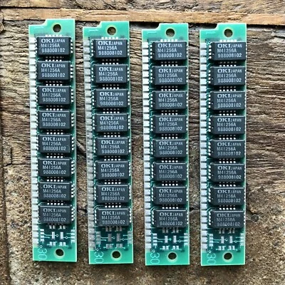 4X Vintage OKI Chips 30-Pin SIMM Memory Apple RAM MAC SE MSC2304-15YS9A 256K x9 - Image 1 of 4