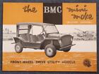 BMC MINI MOKE Military Vehicle Sales Specification Leaflet c1966 #2105