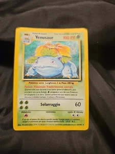 Italian Venusaur Base Set Holo Rare Vintage Pokémon Card 15/102 - Picture 1 of 7