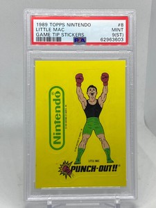 1989 Topps Nintendo Little Mac #8 MINT RC Mike Tyson's Punch-Out PSA 9 (ST)