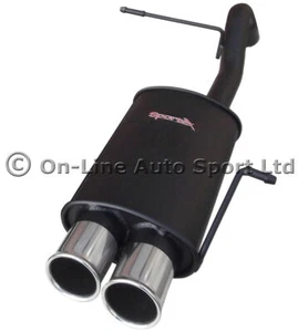 Fiesta Mk7 1.4 TDCi Zetec S Sportex Performance Exhaust Rear Back Box -Twin 3" - Picture 1 of 2