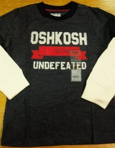 Boy's Oshkosh-Bgosh Navy With White Long sleeve 95 Champs Graphic Tee SZ 5 - Picture 1 of 1