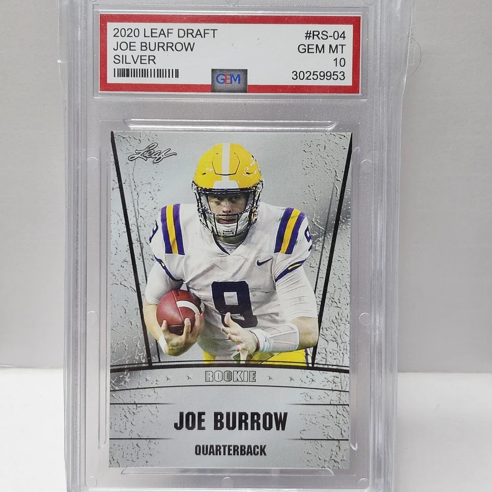 Joe Burrow RC 2020 Leaf Special Release Rookie Silver #RS04 PSA 10 - Image 1 of 2