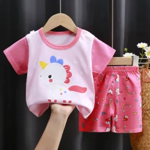 Children's Clothing Set Kids Short Set Baby Clothes Summer 2 Pieces - Picture 1 of 8