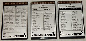 3x Wersi Style Cards KF-Serie Keyfox/Rackfox KF-1/KF-2,Penta,Electra, RAR!