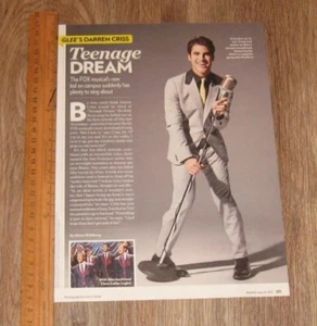 Darren Criss original ONE magazine clipping page PHOTO article - Picture 1 of 1