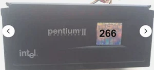 Vintage Pentium 2 CPU 266MHz Slot 1 SL2HE - Picture 1 of 2