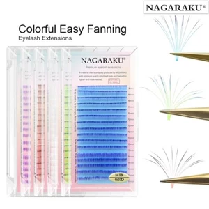 NAGARAKU Ombre Easy Fanning Eyelash Extension Auto fan Fast Bloom Flowering Lash - Picture 1 of 18
