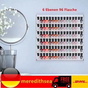 6 Ebenen 96 Flasche Nagellack Regal Display St nder Acryl Wandregal Nagellack - Imagen 1 de 10