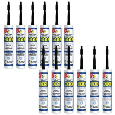 C-TEC 12xCT1 Sealant & Construction Adhesive 290ml | Various Colour | Seal Under Water