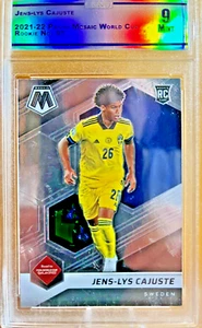 Jens-lys Cajuste Graded 9 Mint 2021-22 Panini Mosaic World Cup ROOKIE #91 - Picture 1 of 2