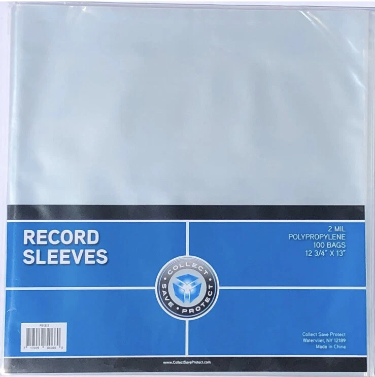 COLLECT*SAVE*PROTECT (300) New CSP 33 1/3 RPM Record Album Clear Polypropylene Sleeves