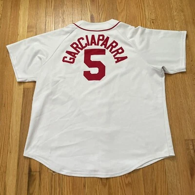 VINTAGE NOMAR GARCIAPARRA BOSTON RED SOX JERSEY Size XXL 2XL MLB Baseball WHITE - Image 1 of 4