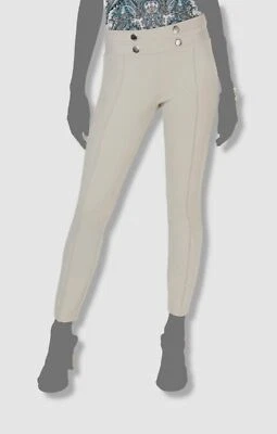 $69 I.N.C. Pantalones informales para mujer beige elásticos tiro medio pierna ajustada ponte talla 0 Foto 1 de 4