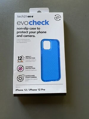 Tech21 Apple iPhone 12/iPhone 12 Pro Evocheck 2 - Blue NIB - Image 1 of 2