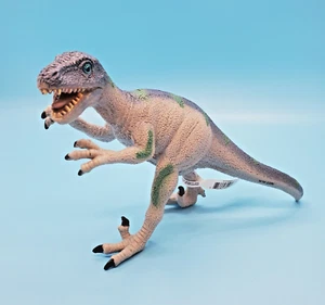 Velociraptor 4" PVC Figura Juguete Major Trading Co Adventure Fuerza Gris/Azul/Verde - Imagen 1 de 13