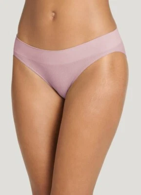 NWT Jockey Pack of 5 Sz 3XL (10) Seamfree Recycled Nylon Rib Bikini Pink Haze - Image 1 of 4
