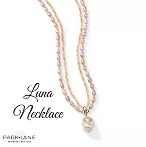 Park Lane Luna Freshwater Pearl Layered Necklace - Picture 1 of 4