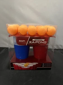 Tragbares Beer Pong Party Trinkspiel Set 22 Tassen 15 Bälle Erwachsene Spaß Spielen - Bild 1 von 9