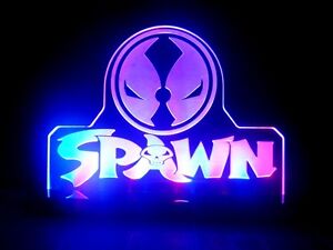 Spawn Mavel Super Hero LED Night Light Lamp Kids Room Game Comic Store Sign Gift