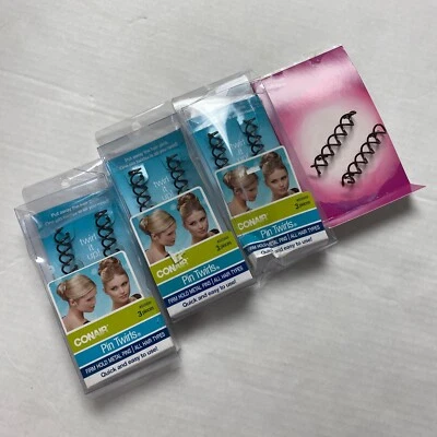 4 packs Conair Pin Twirls 11 pieces Firm Hold Metal Pins Hair Styling - Image 1 of 4