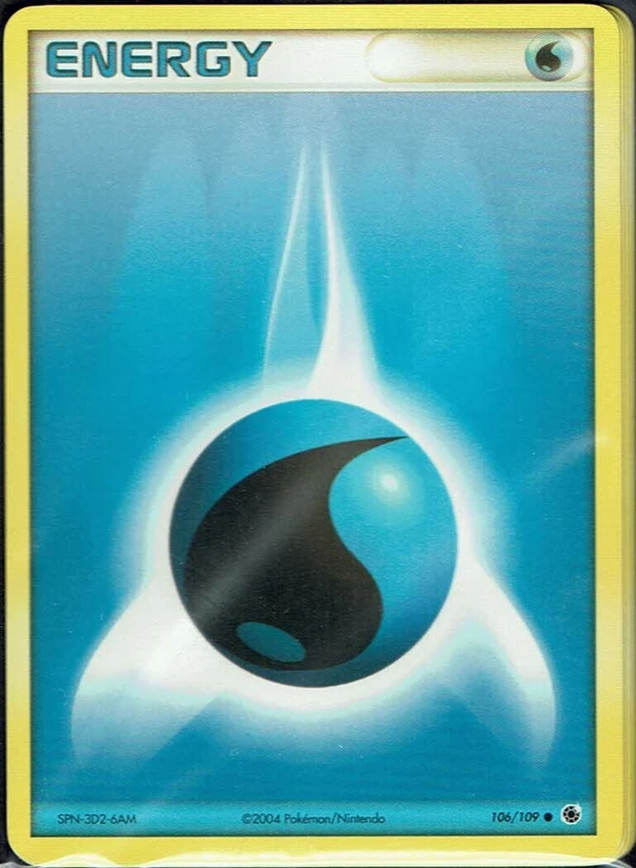 Pokemon Card Trading Card Ex Ruby & Sapphire No. 106/109 Water Energy English - Image 1 of 1