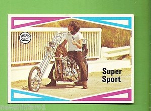 #D215. 1974  SCANLENS CHOPPERS & HOT BIKES CARD #34  SUPER SPORT