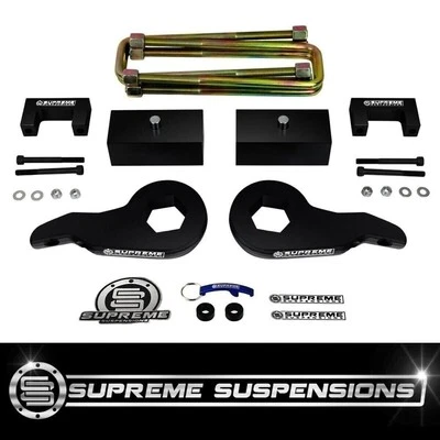 Kit de elevación completa de 3" 4x4 para Chevrolet Suburban 1500 1992-1999 4x4 6 tacos + extensores Foto 1 de 4