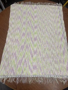 Coperta bambino 36x48" maglia a mano pastello punto broccato diamantato - Foto 1 di 7