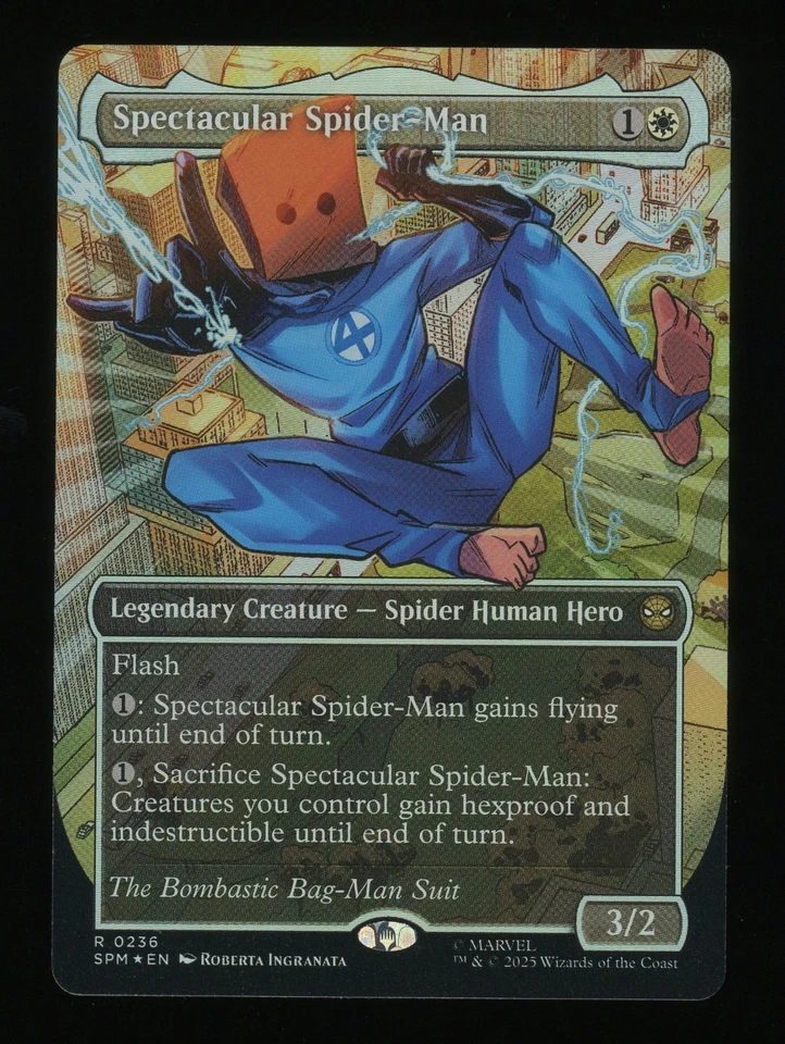 Spectacular Spider-Man (0236) (Borderless) (Textured Foil) Marvel's Spider-Man - Image 1 of 4