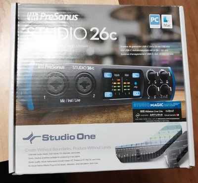 PreSonus STUDIO 24C USB-C 2x2 audio/MIDI interface - Image 1 of 2