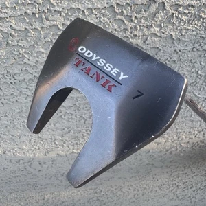 Odyssey Tank 7 Mid Putter 37.5" Mens RH Fang Mallet Long Grip w/ Headcover - Picture 1 of 10
