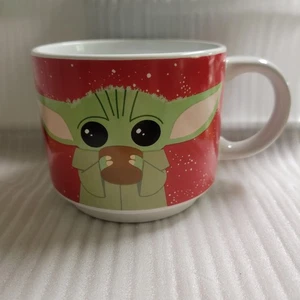 Star Wars Keramik 14 Unzen Rot Yoda Kaffeebecher - Bild 1 von 11
