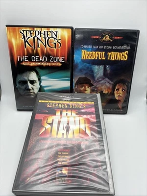 3 Stephen King's DVDs “Needful Things” “The Stand” “The Dead Zone “ Tested - Image 1 of 4