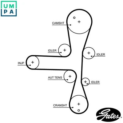 TIMING BELT 5701XS FOR OPEL ZAFIRA/TOURER/C ANTARA CASCADA INSIGNIA/Grand 2.0L - Image 1 of 4