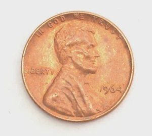 Rare 1964-P Lincoln Penny EF # N185 - Picture 1 of 3