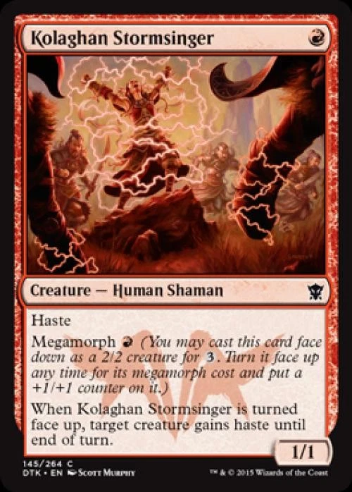 Kolaghan Stormsinger -Foil Light Play MTG Dragons of Tarkir - Image 1 of 1
